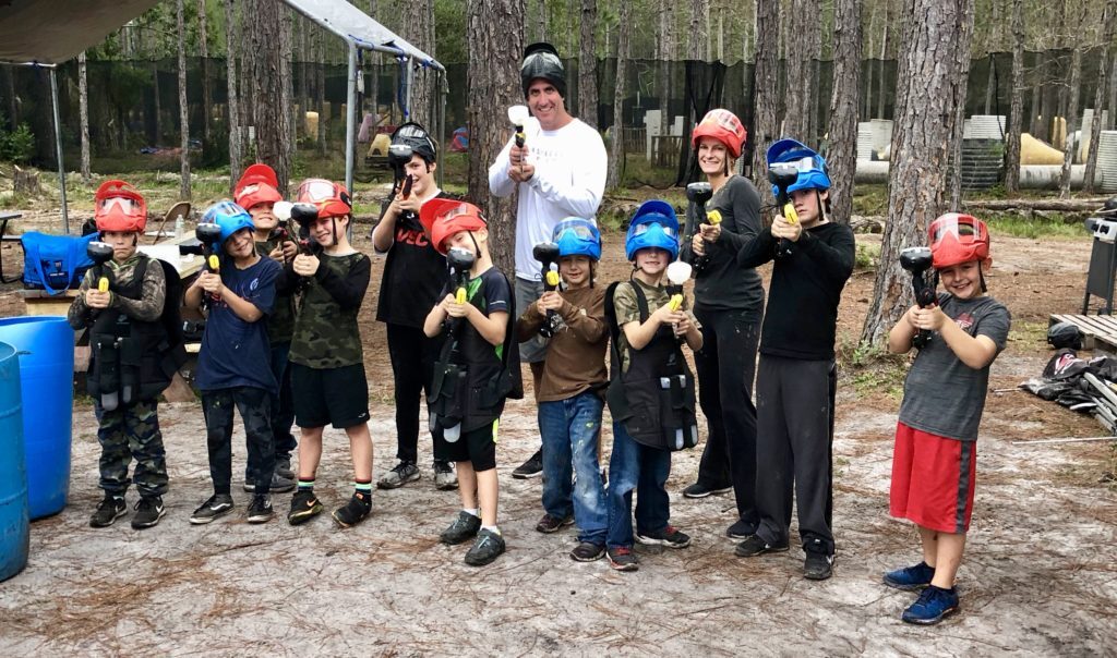 Birthday party group at XPlex Paintball and Airsoft